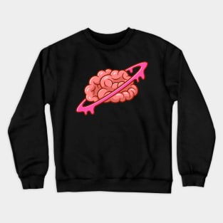 Brain Planet Cartoon Crewneck Sweatshirt